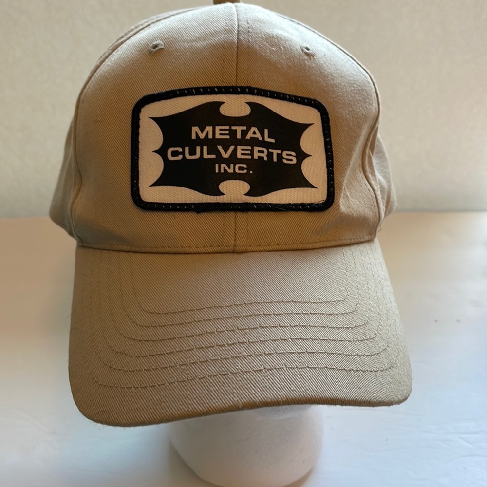 Metal Culverts baseball hat cap tan os snap back